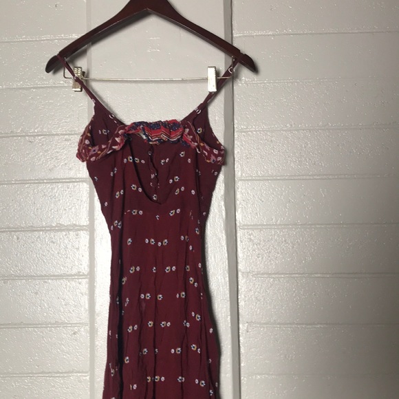 Burgundy Button Up Dress - Picture 5 of 6